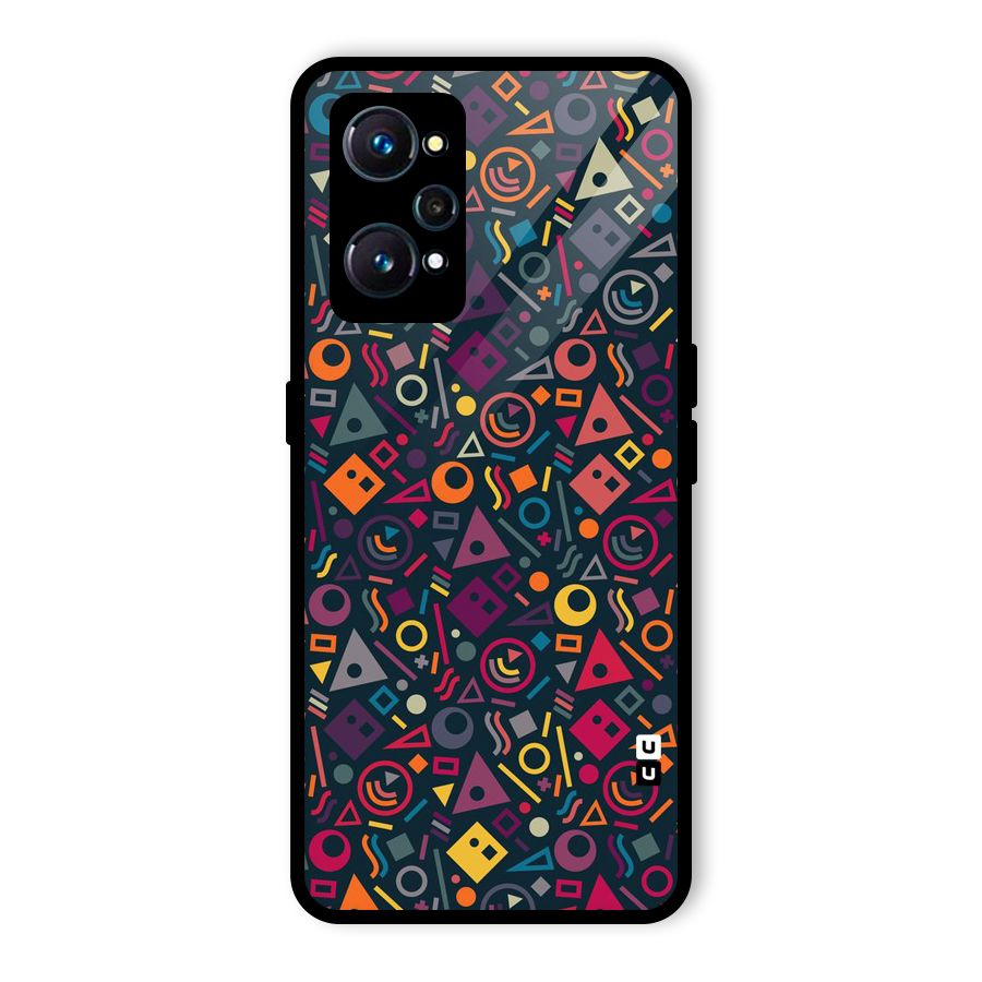 Abstract Figures Glass Back Case for Realme GT Neo2