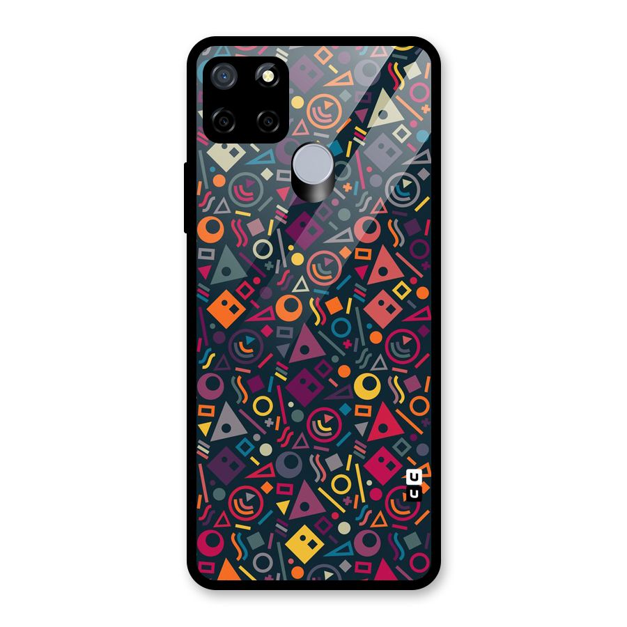 Abstract Figures Glass Back Case for Realme Narzo 20