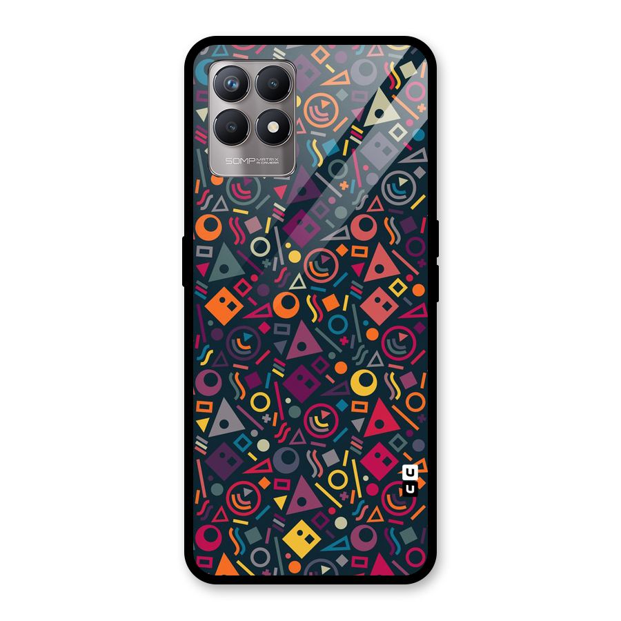Abstract Figures Glass Back Case for Realme Narzo 50