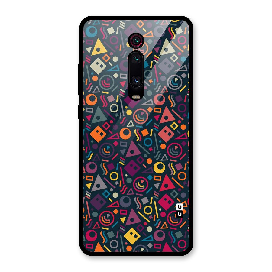 Abstract Figures Glass Back Case for Redmi K20 Pro