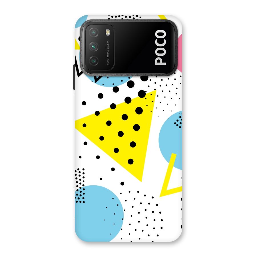 Abstract Geometry Back Case for Poco M3