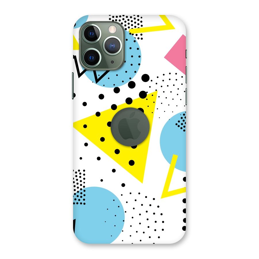 Abstract Geometry Back Case for iPhone 11 Pro Logo  Cut