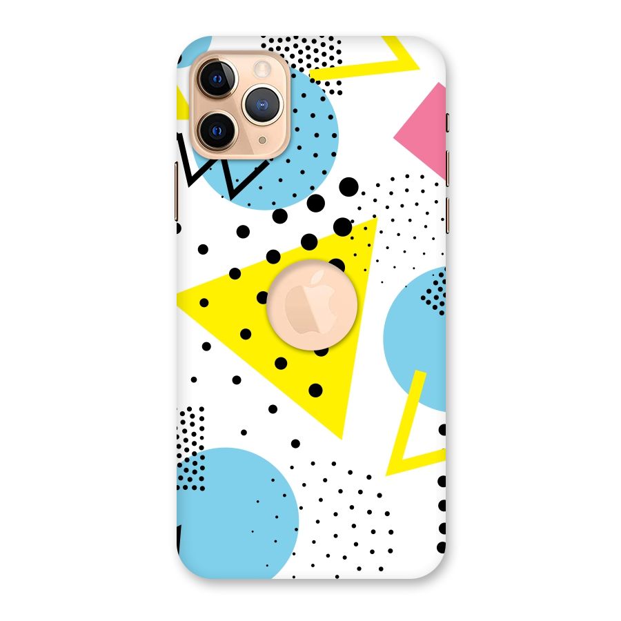 Abstract Geometry Back Case for iPhone 11 Pro Max Logo Cut