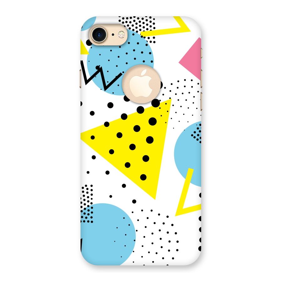 Abstract Geometry Back Case for iPhone 7 Logo Cut
