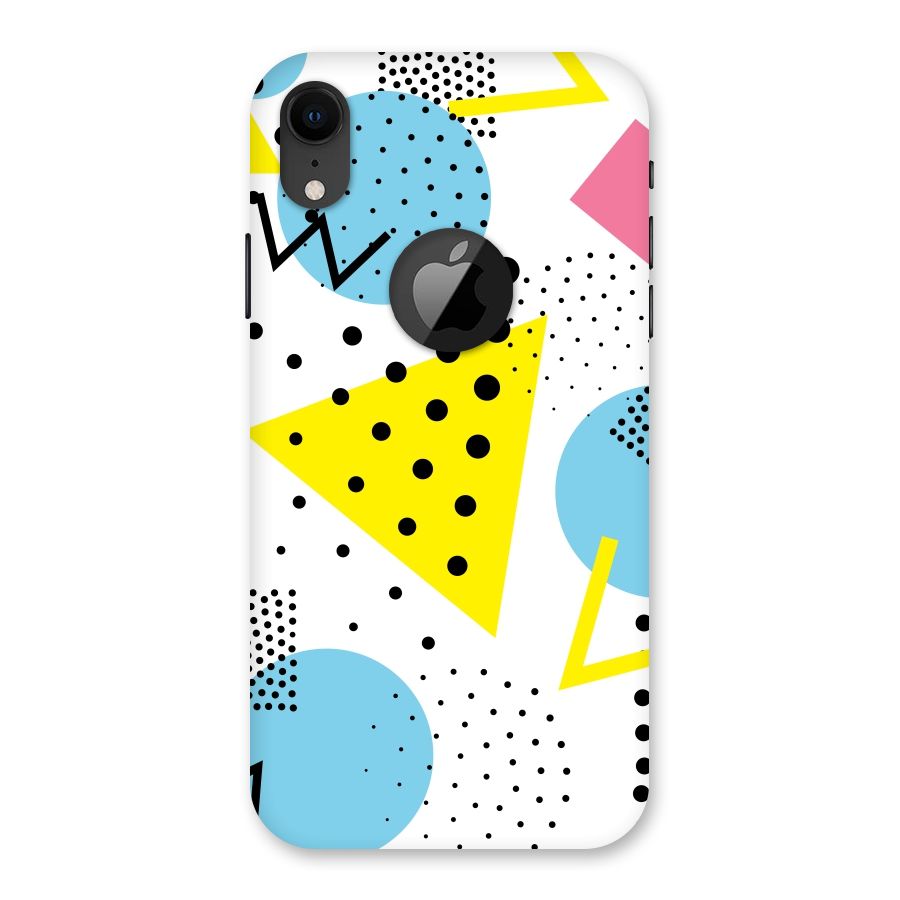 Abstract Geometry Back Case for iPhone XR Logo Cut