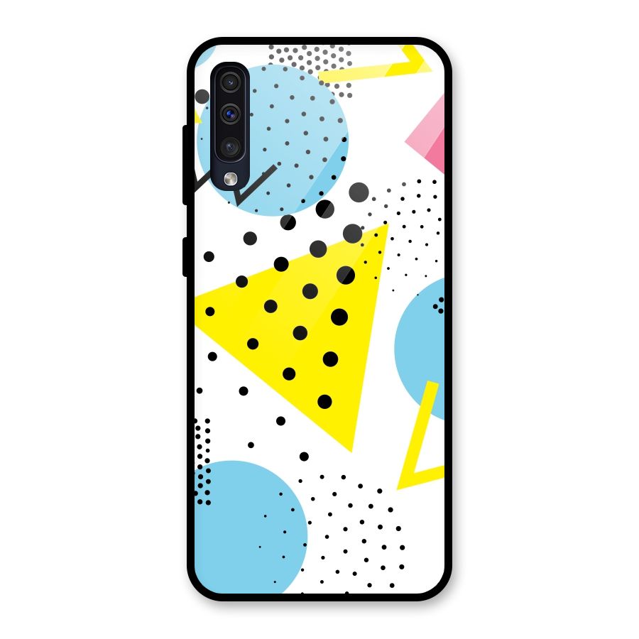 Abstract Geometry Glass Back Case for Galaxy A30s