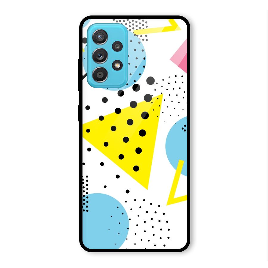 Abstract Geometry Glass Back Case for Galaxy A52