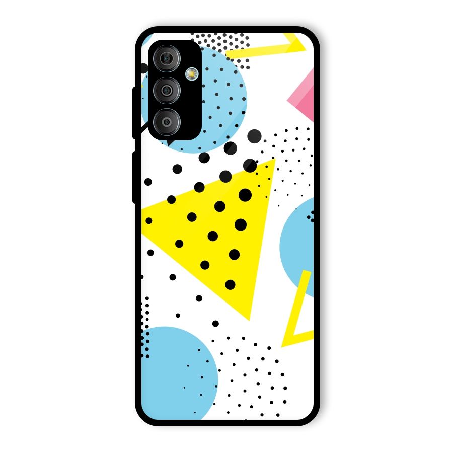 Abstract Geometry Glass Back Case for Galaxy F23