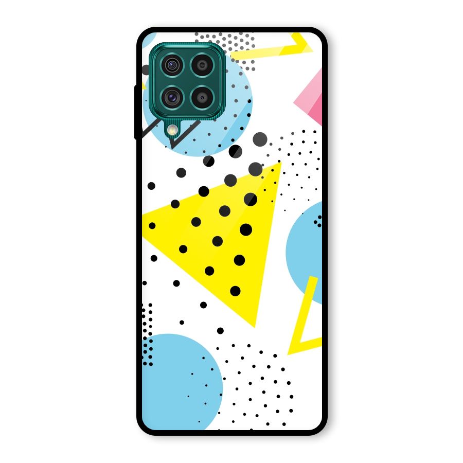 Abstract Geometry Glass Back Case for Galaxy F62