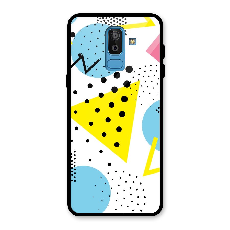 Abstract Geometry Glass Back Case for Galaxy J8