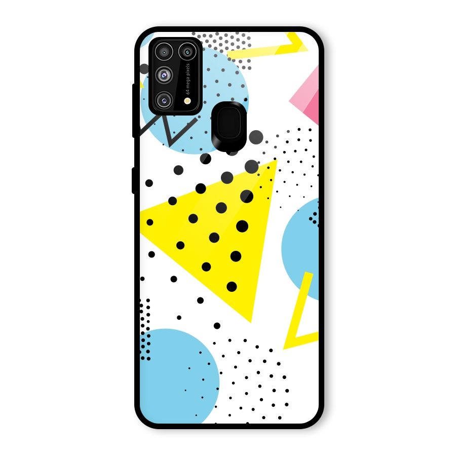 Abstract Geometry Glass Back Case for Galaxy M31