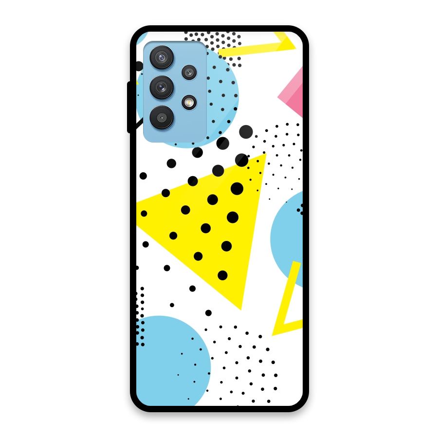 Abstract Geometry Glass Back Case for Galaxy M32 5G