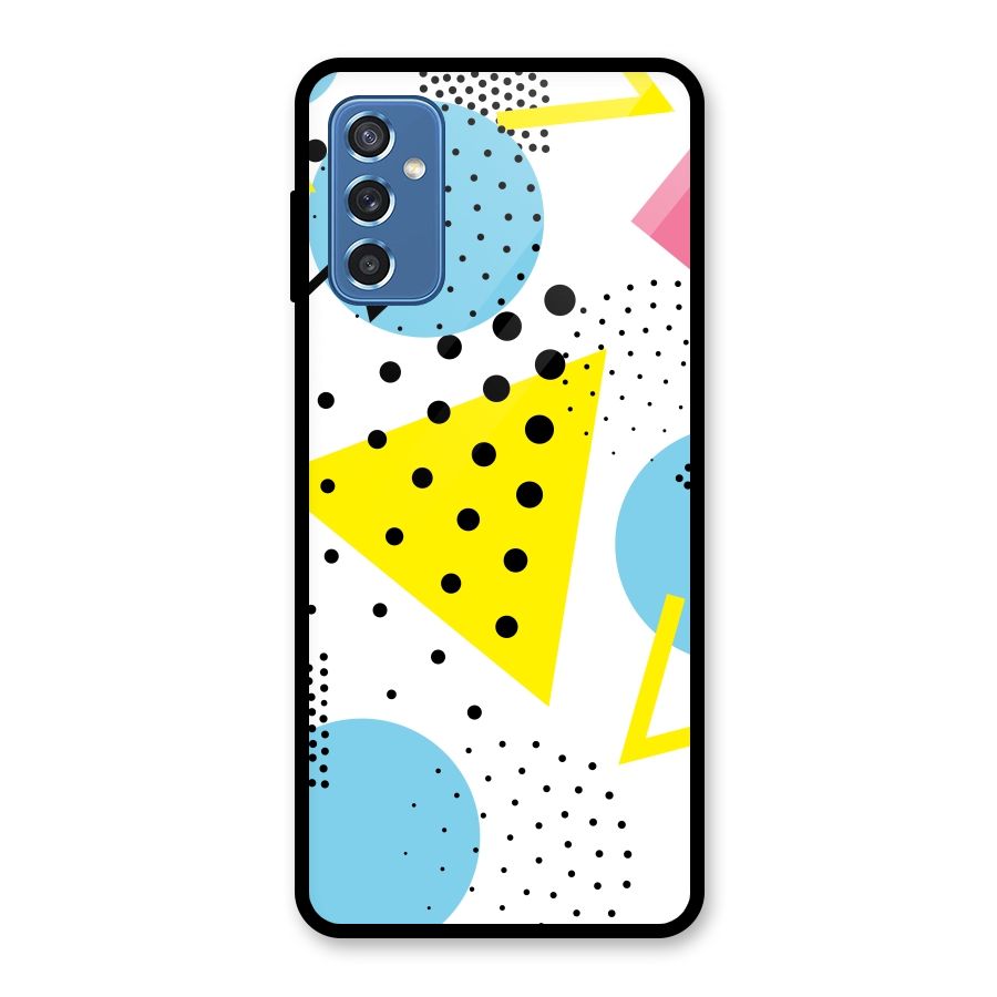 Abstract Geometry Glass Back Case for Galaxy M52 5G