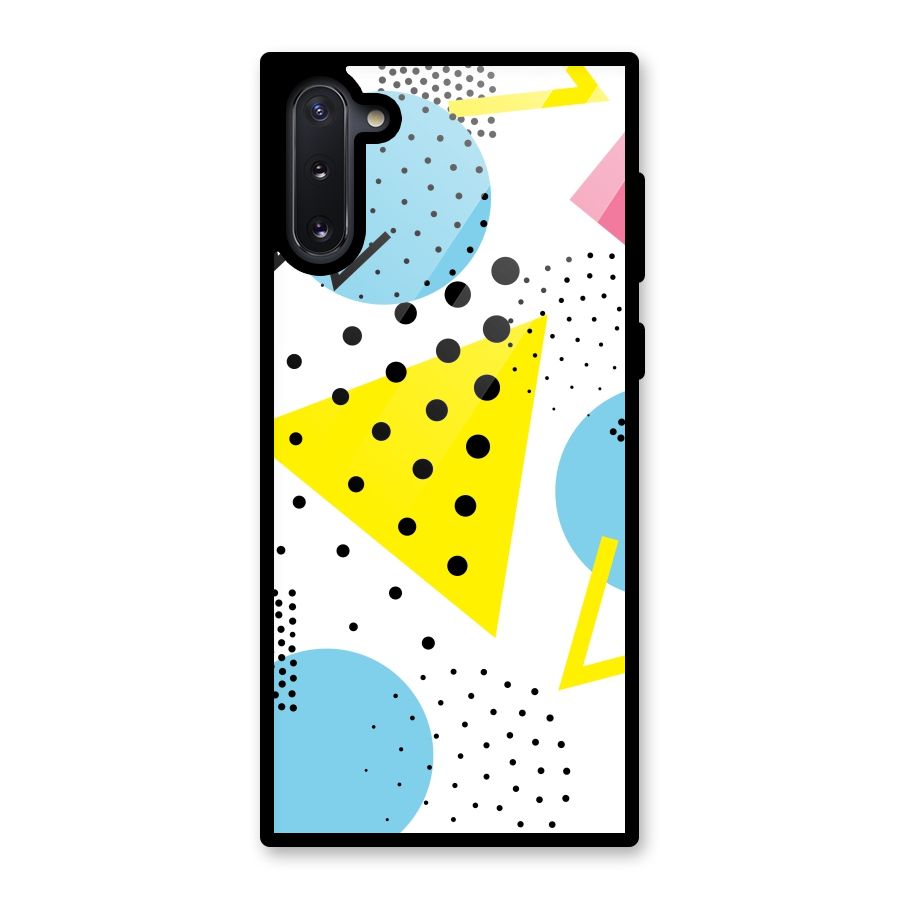 Abstract Geometry Glass Back Case for Galaxy Note 10