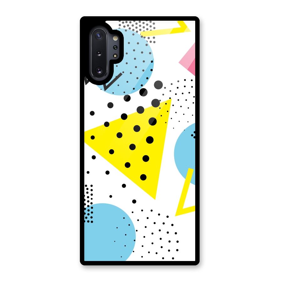 Abstract Geometry Glass Back Case for Galaxy Note 10 Plus