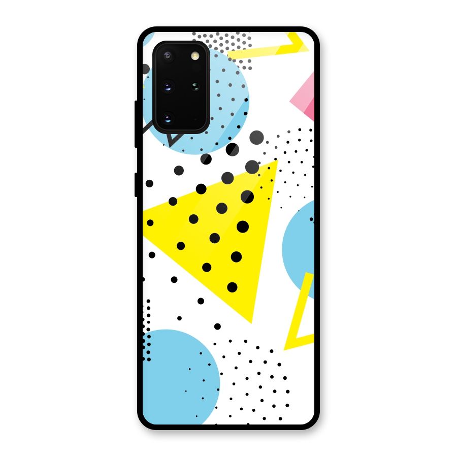 Abstract Geometry Glass Back Case for Galaxy S20 Plus