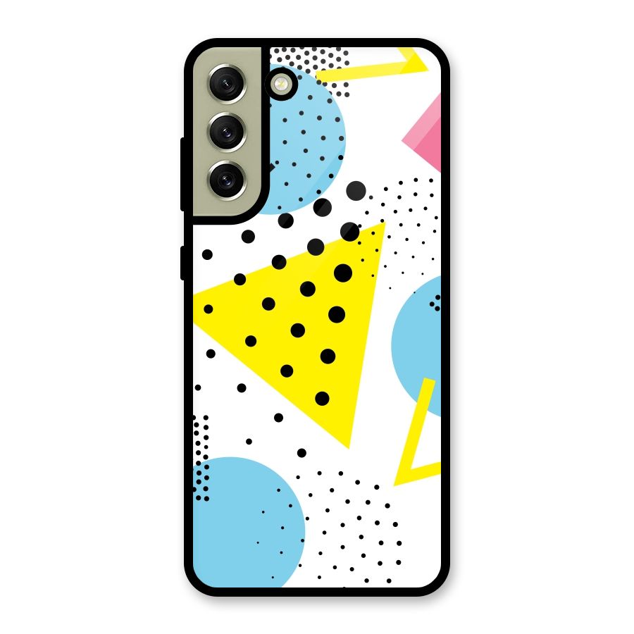 Abstract Geometry Glass Back Case for Galaxy S21 FE 5G
