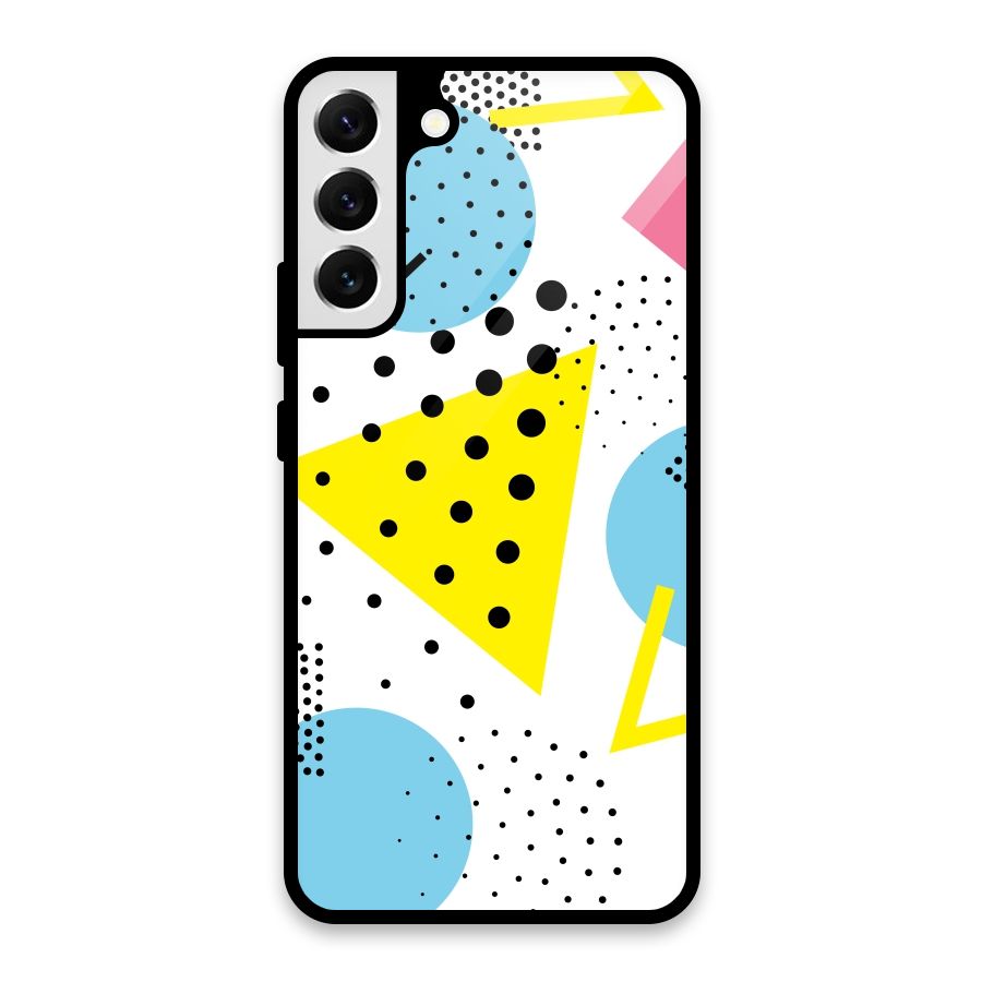 Abstract Geometry Glass Back Case for Galaxy S22 Plus 5G
