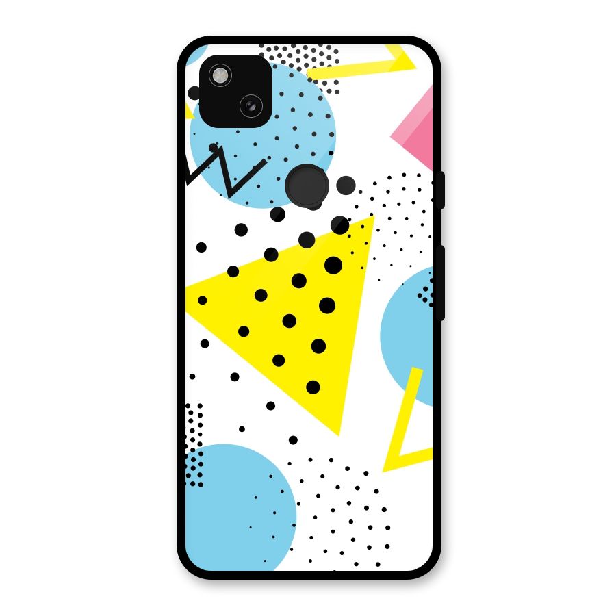 Abstract Geometry Glass Back Case for Google Pixel 4a
