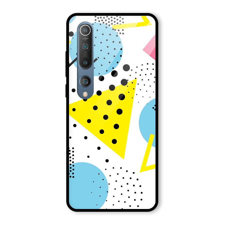 Abstract Geometry Glass Back Case for Mi 10