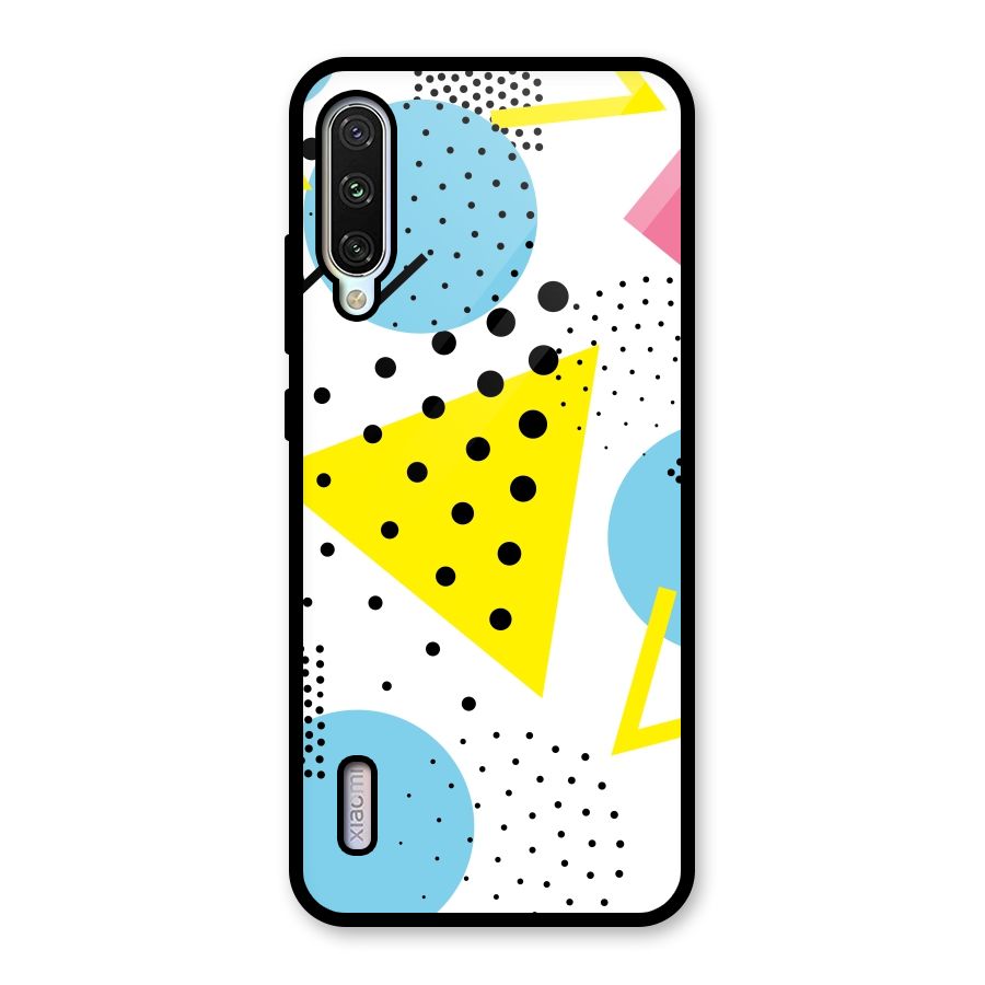 Abstract Geometry Glass Back Case for Mi A3