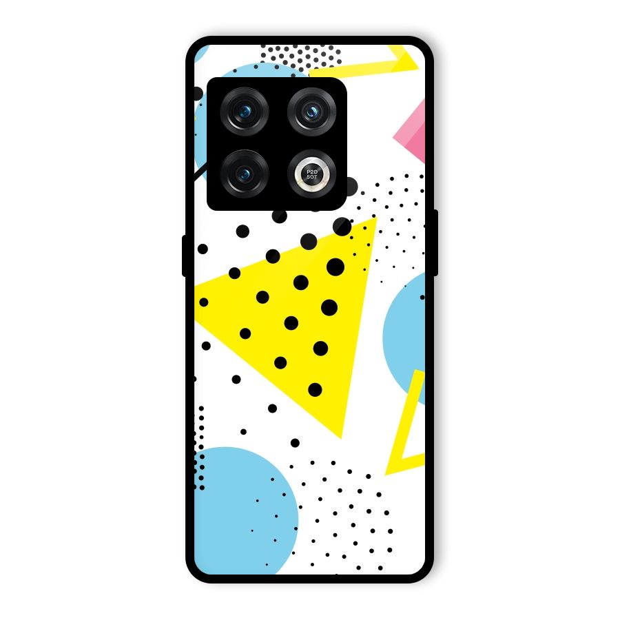 Abstract Geometry Glass Back Case for OnePlus 10 Pro 5G