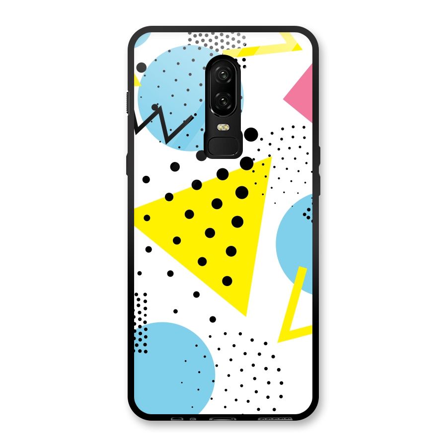 Abstract Geometry Glass Back Case for OnePlus 6