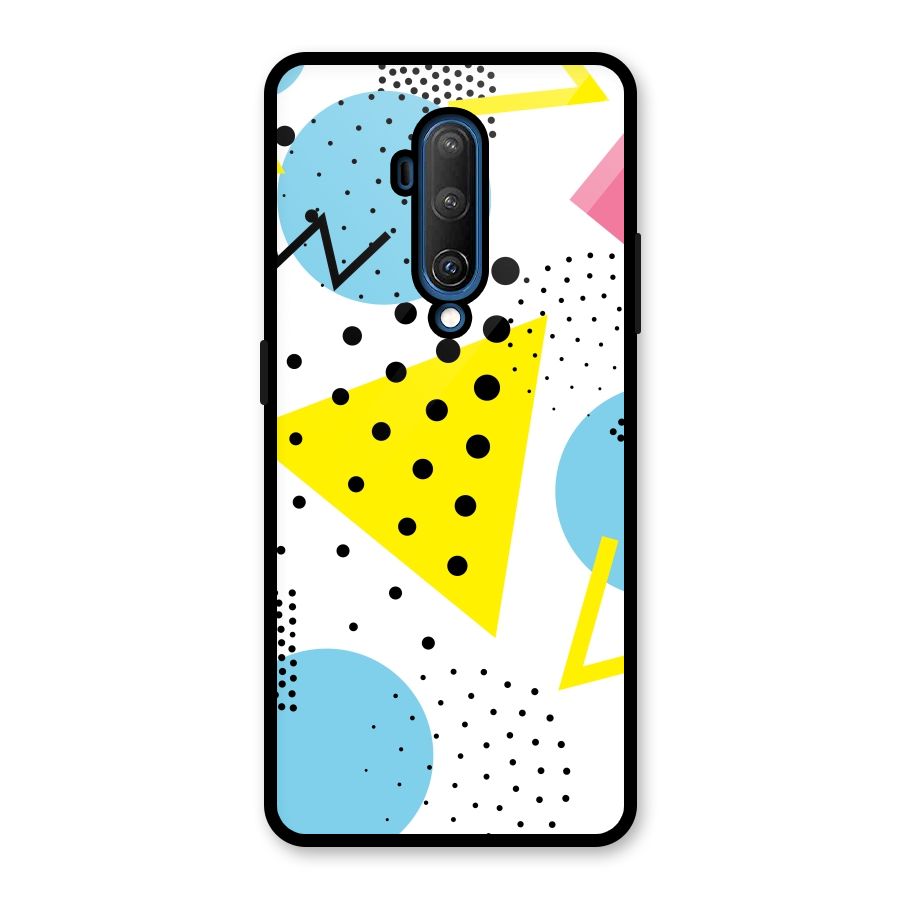 Abstract Geometry Glass Back Case for OnePlus 7T Pro