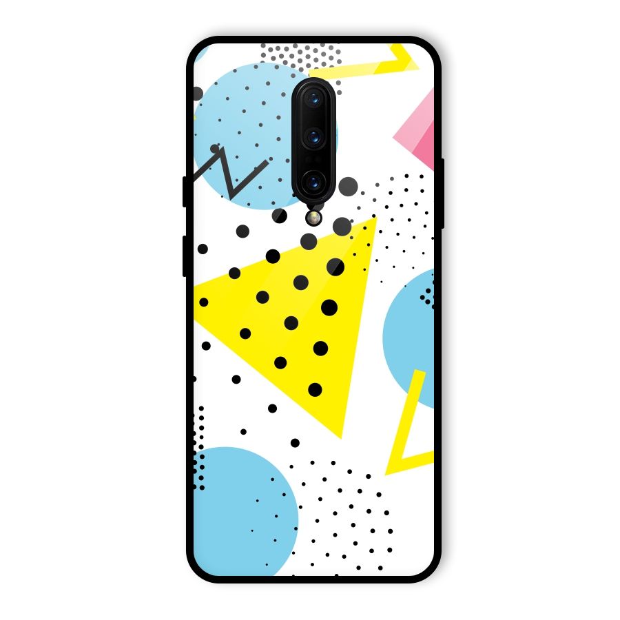 Abstract Geometry Glass Back Case for OnePlus 7 Pro