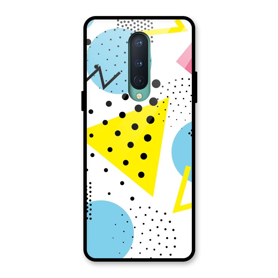 Abstract Geometry Glass Back Case for OnePlus 8