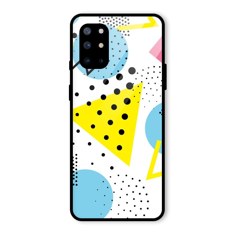 Abstract Geometry Glass Back Case for OnePlus 8T