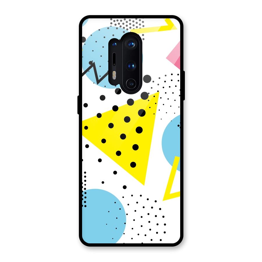 Abstract Geometry Glass Back Case for OnePlus 8 Pro