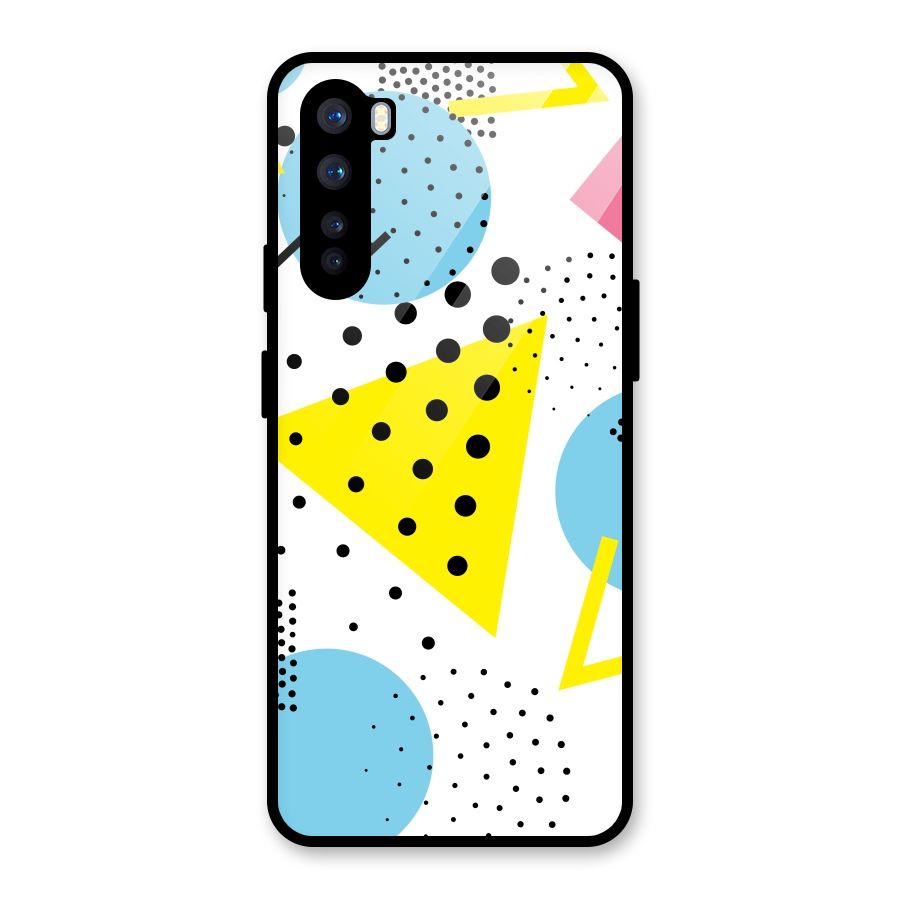 Abstract Geometry Glass Back Case for OnePlus Nord