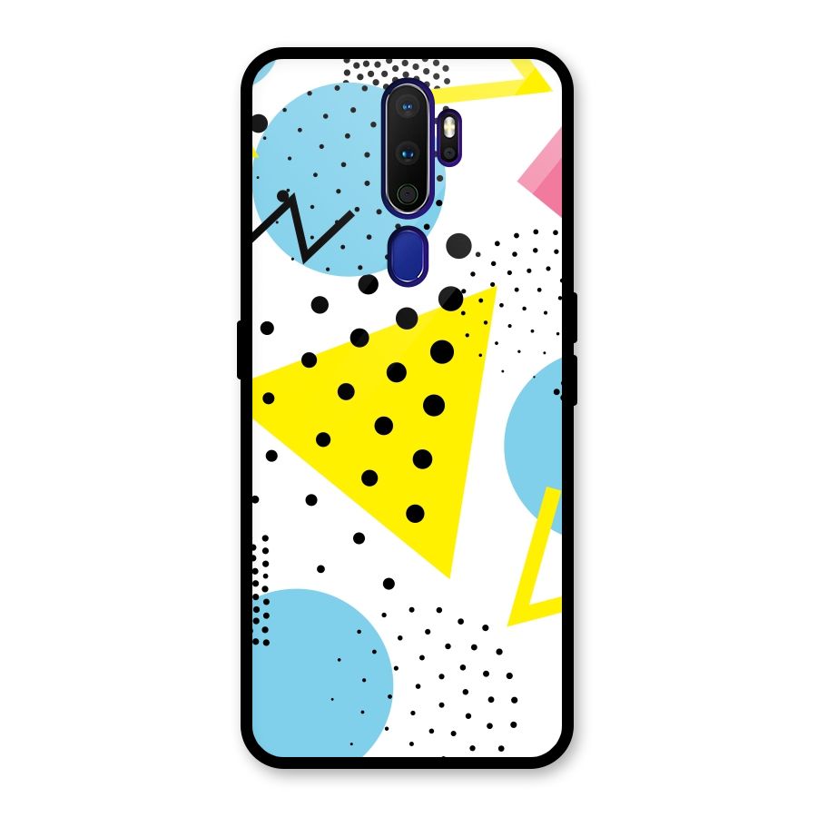 Abstract Geometry Glass Back Case for Oppo A9 (2020)