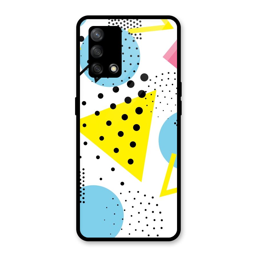 Abstract Geometry Glass Back Case for Oppo F19