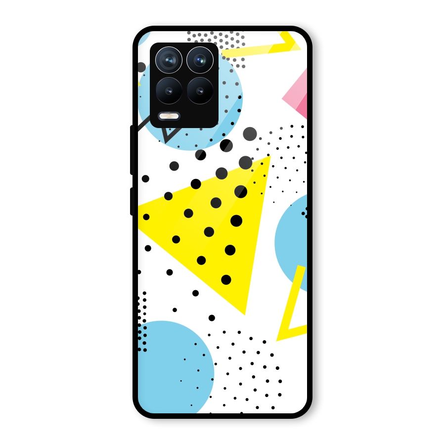 Abstract Geometry Glass Back Case for Realme 8