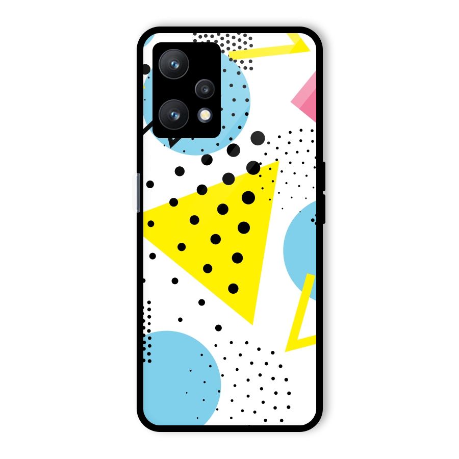 Abstract Geometry Glass Back Case for Realme 9 Pro 5G