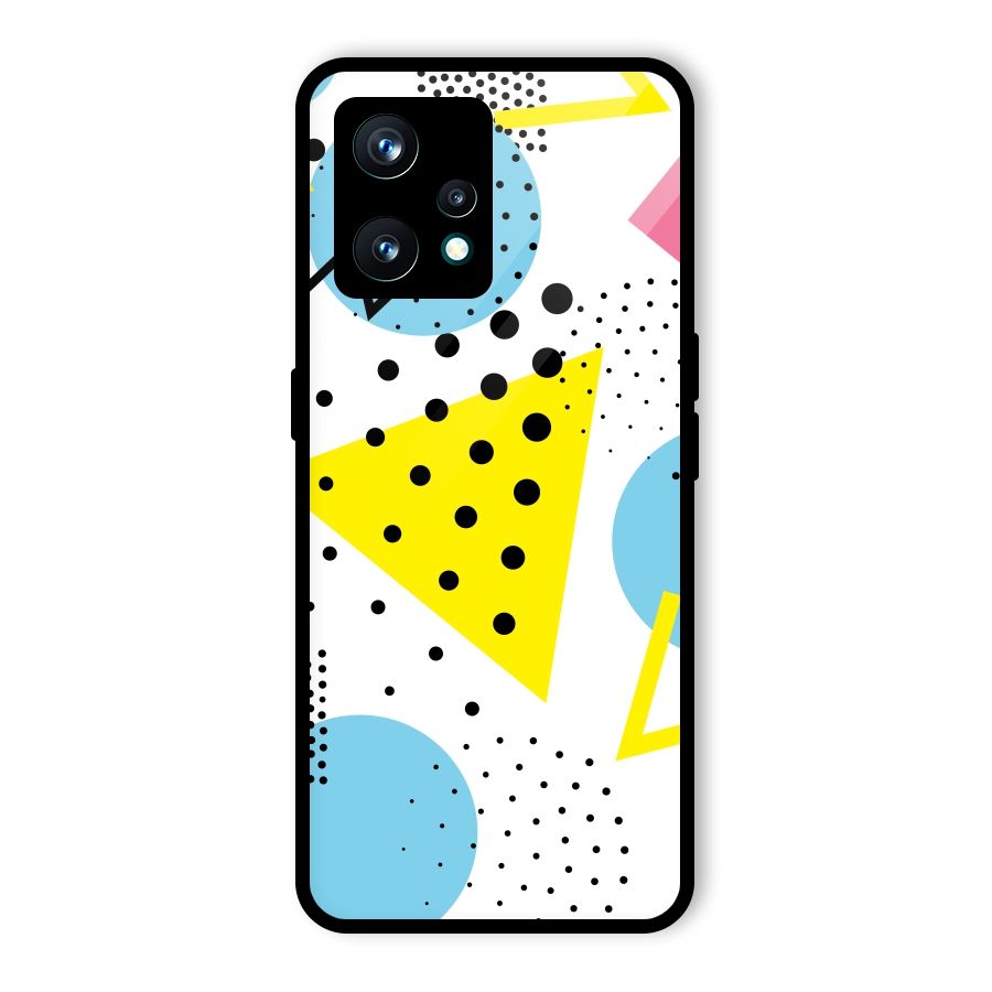 Abstract Geometry Glass Back Case for Realme 9 Pro Plus 5G