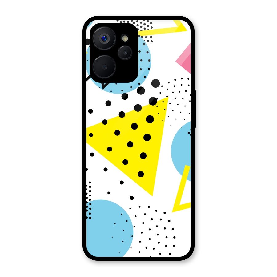 Abstract Geometry Glass Back Case for Realme 9i 5G