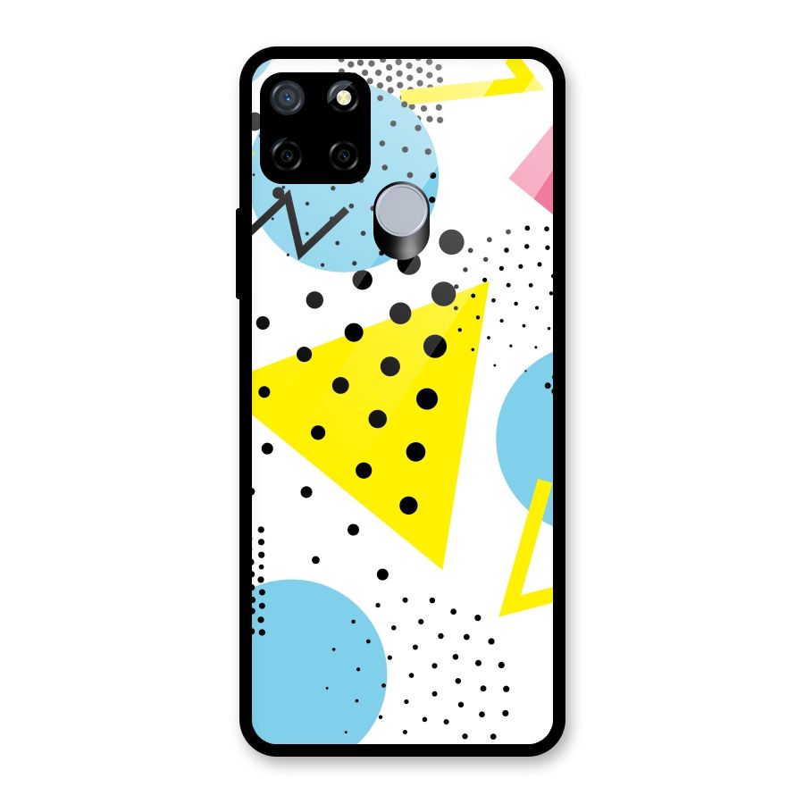 Abstract Geometry Glass Back Case for Realme C15