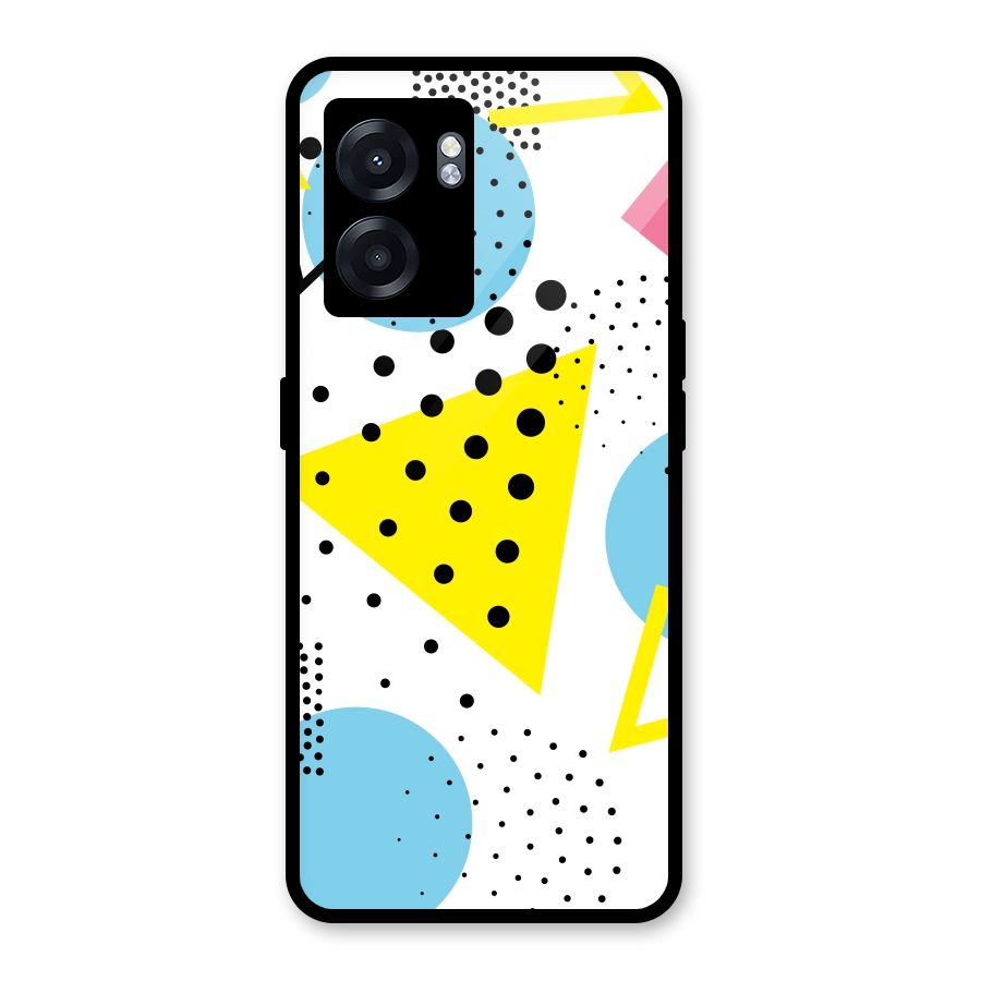 Abstract Geometry Glass Back Case for Realme Narzo 50 5G