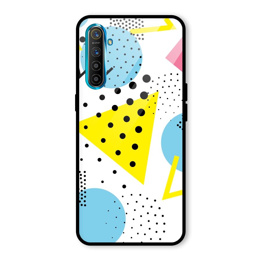 Abstract Geometry Glass Back Case for Realme X2