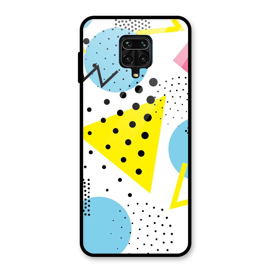 Abstract Geometry Glass Back Case for Redmi Note 10 Lite