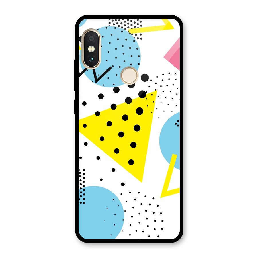 Abstract Geometry Glass Back Case for Redmi Note 5 Pro
