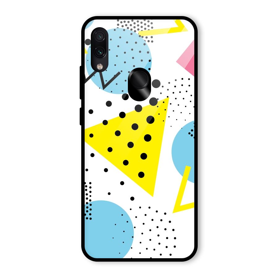 Abstract Geometry Glass Back Case for Redmi Note 7 Pro
