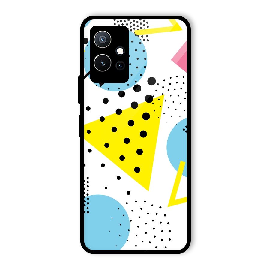Abstract Geometry Glass Back Case for Vivo T1 5G