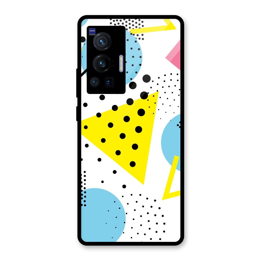 Abstract Geometry Glass Back Case for Vivo X70 Pro