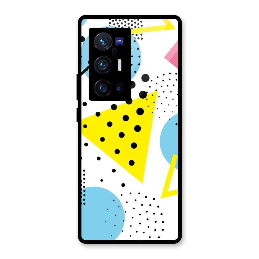 Abstract Geometry Glass Back Case for Vivo X70 Pro Plus