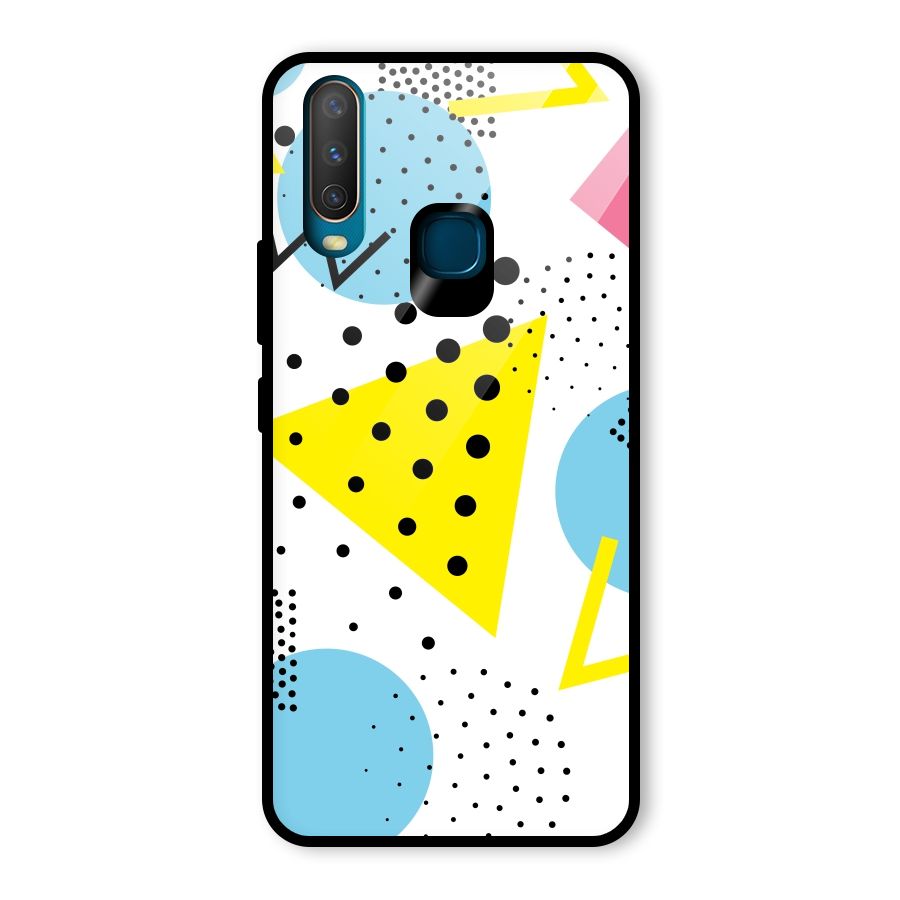 Abstract Geometry Glass Back Case for Vivo Y12