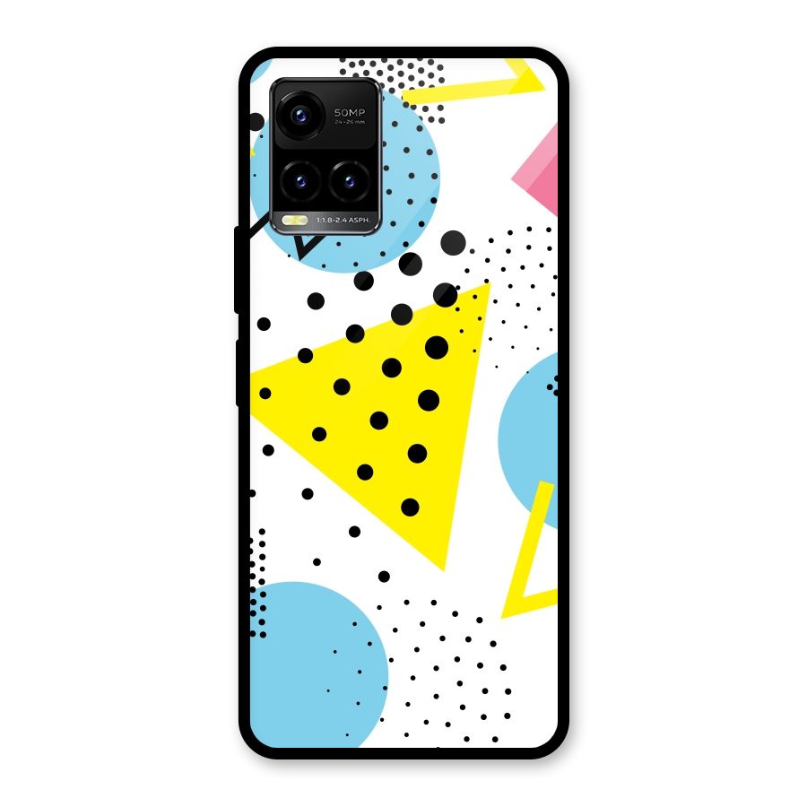 Abstract Geometry Glass Back Case for Vivo Y21T